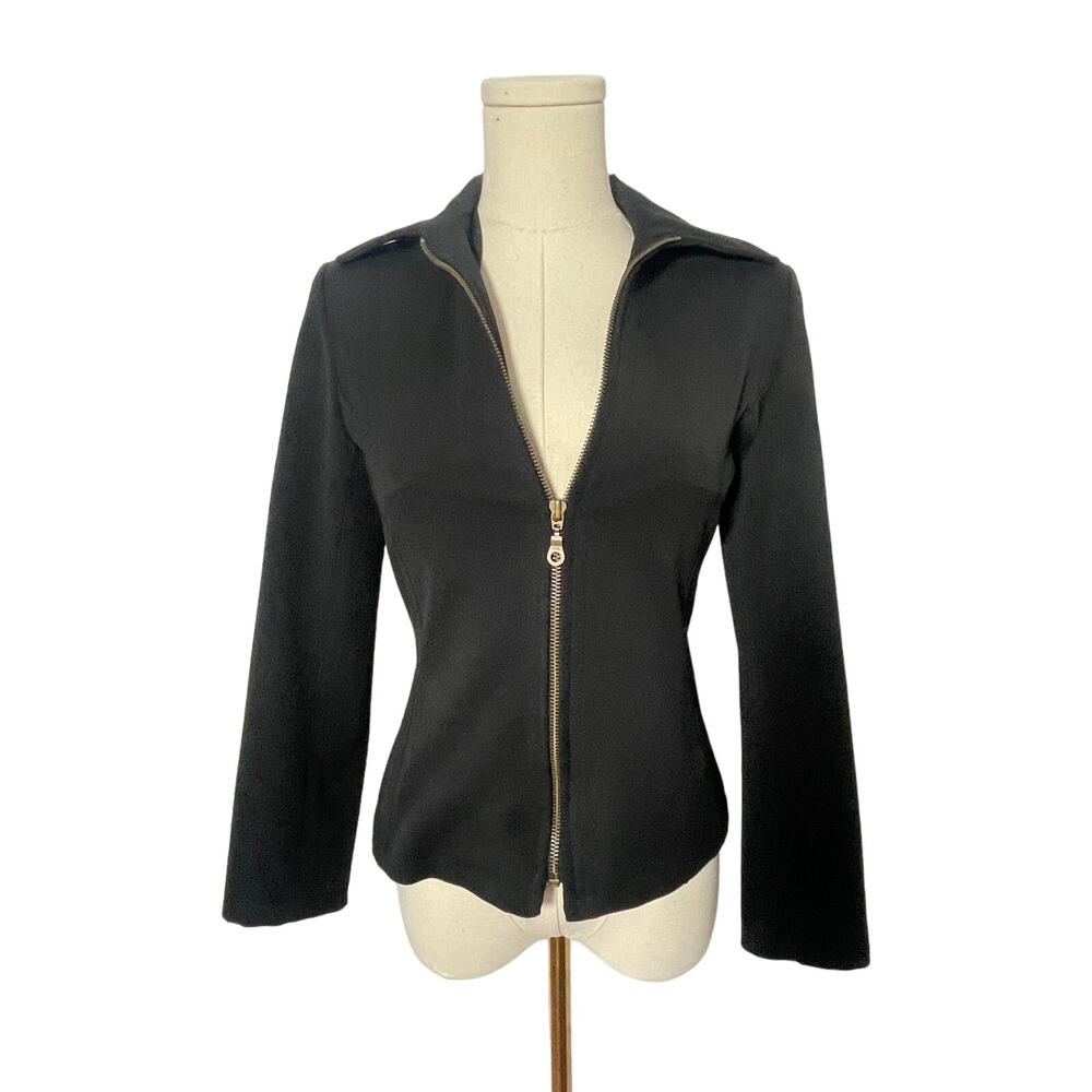 Vintage 90s Y2K Little Black trendy jacket SMALL